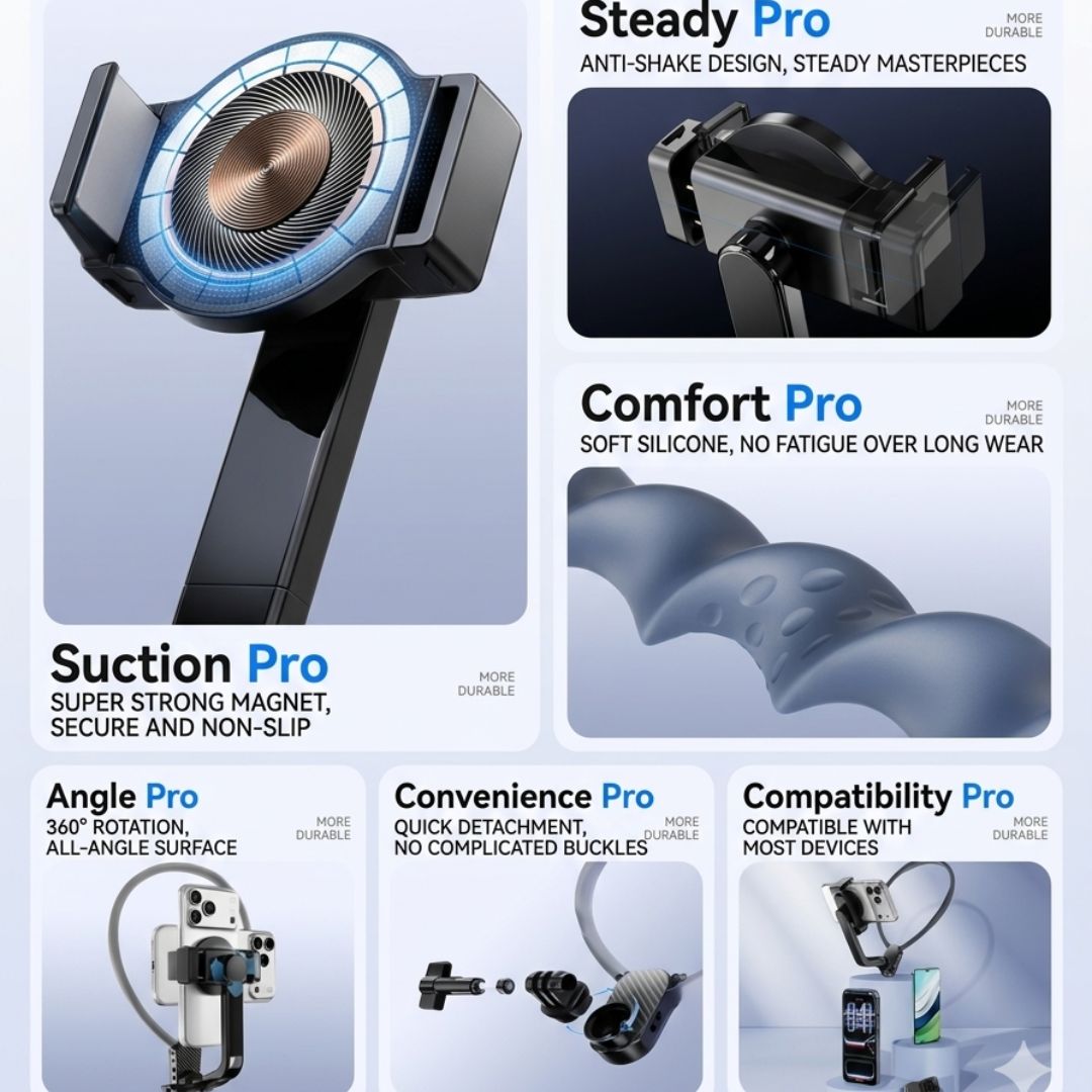 2026 New POV Magnetic Neck Mount for Phones